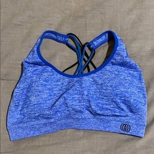 Sports Bra, blue and black